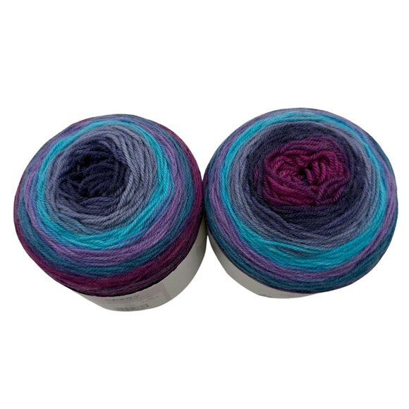 Lion Brand Mandala Yarn Hades 590 Yards 5.3oz Acrylic Crochet Knitting Lot of 2 - Picture 3 of 6